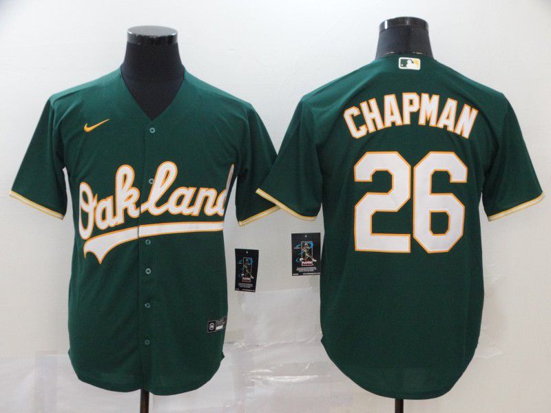 Men Oakland Athletics #26 Chapman Green Nike Game MLB Jerseys->san diego padres->MLB Jersey